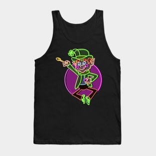 Lucky charms neon style bg Tank Top